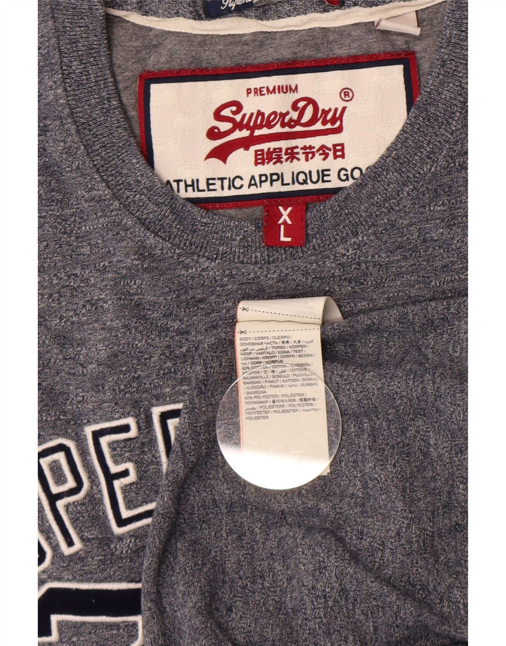 Tricou grafic pentru bărbați Superdry Top XL bumbac gri