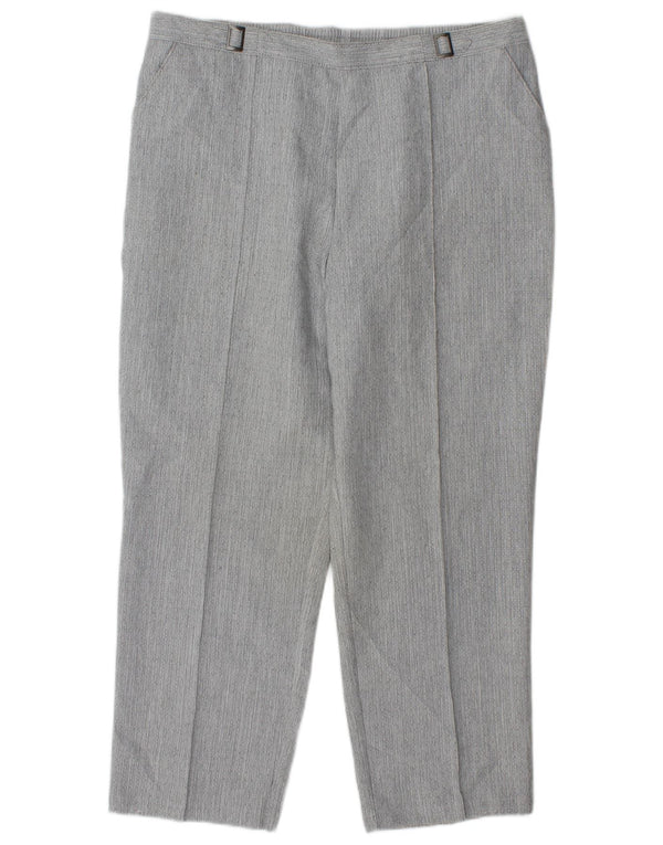 Pantaloni tăiați drepti pentru femei Marks & Spencer UK 16 Large W34 L26 Gri