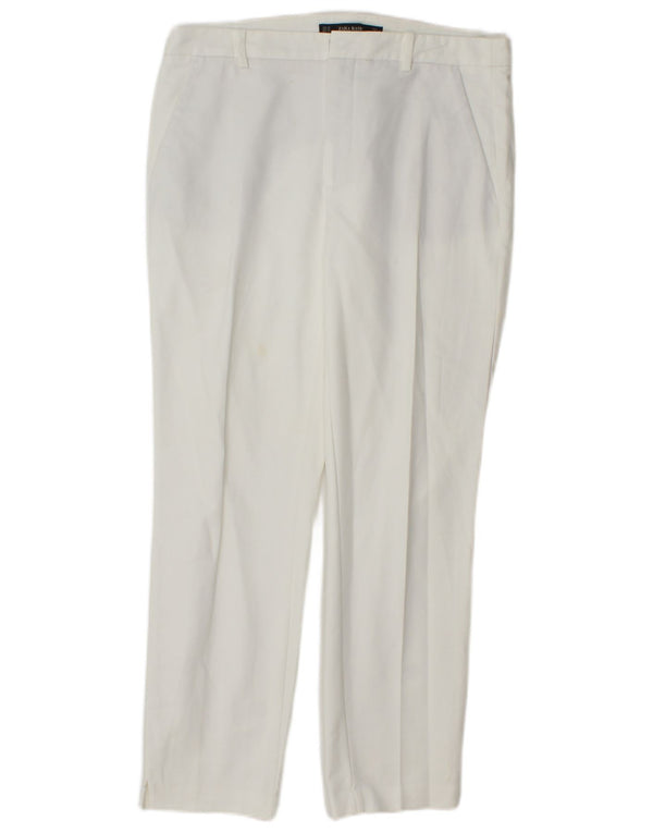 Pantaloni chino slim pentru femei Zara EU 38 Mici L28 L28 Bumbac alb