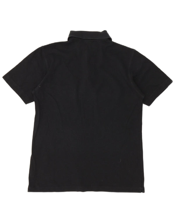 Tricou polo pentru bărbați NAVIGARE, bumbac mediu negru