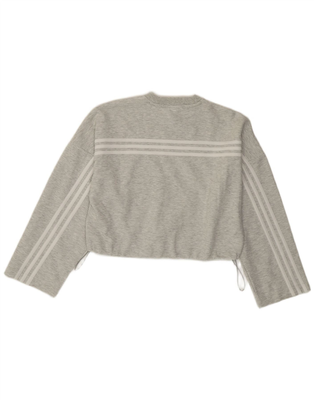 Pulover adidas Crop oversized pentru femei UK 4/6 XS bumbac gri