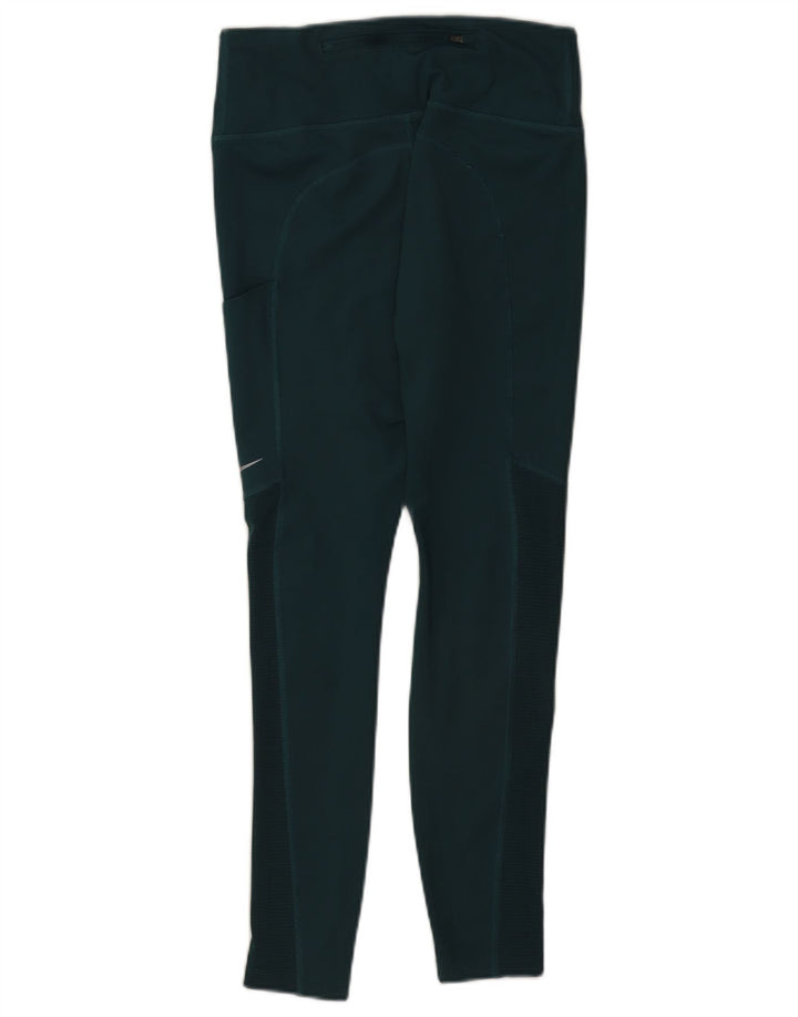 Leggings grafic Nike Dri Fit pentru femei UK 12 Poliester verde mediu