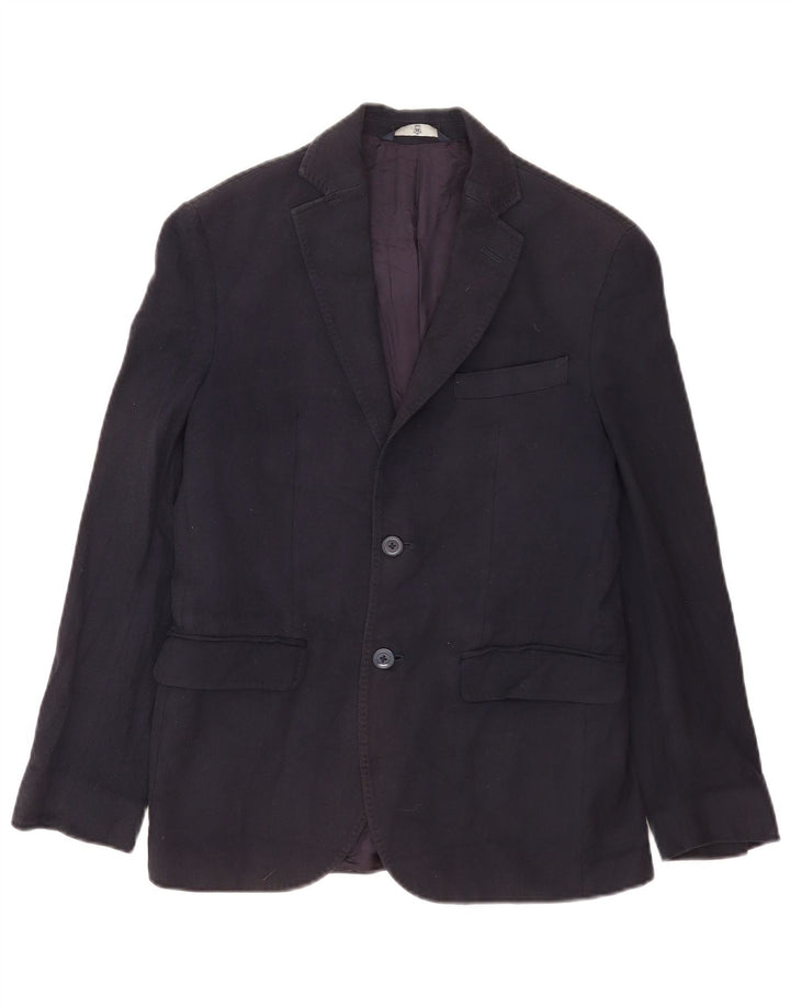 Massimo Dutti Jachetă pentru bărbați cu 2 nasturi EU 46 Bumbac bleumarin mic