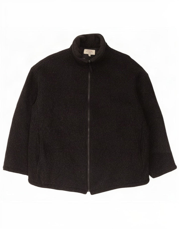 Bomber pentru bărbați Armani Jeans UK 42 XL Lână neagră