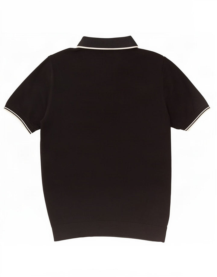 Fred Perry Polo pentru bărbați, mare, negru, bumbac
