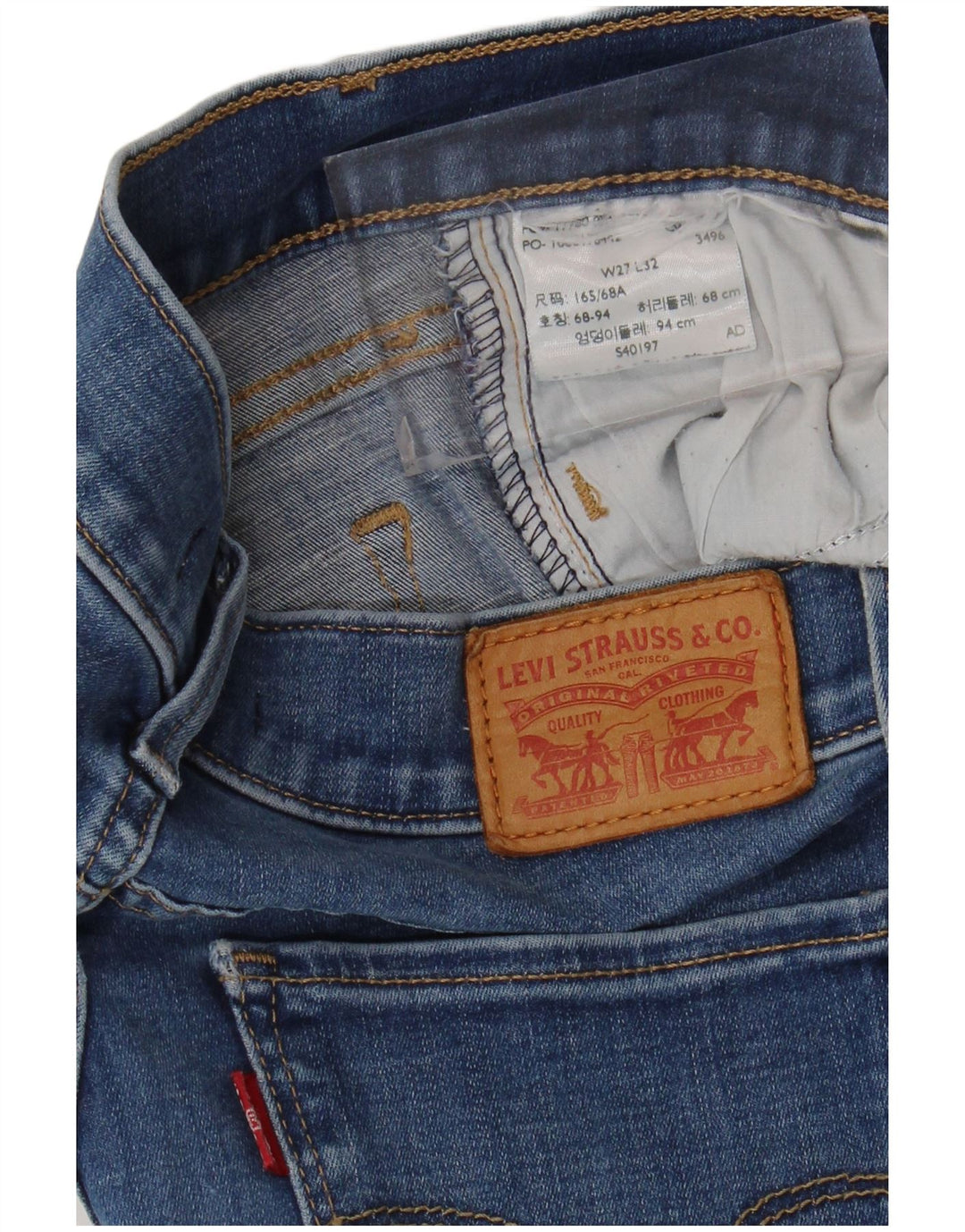 Blugi LEVI'S 710 Super Skinny W27 L32 Albastru