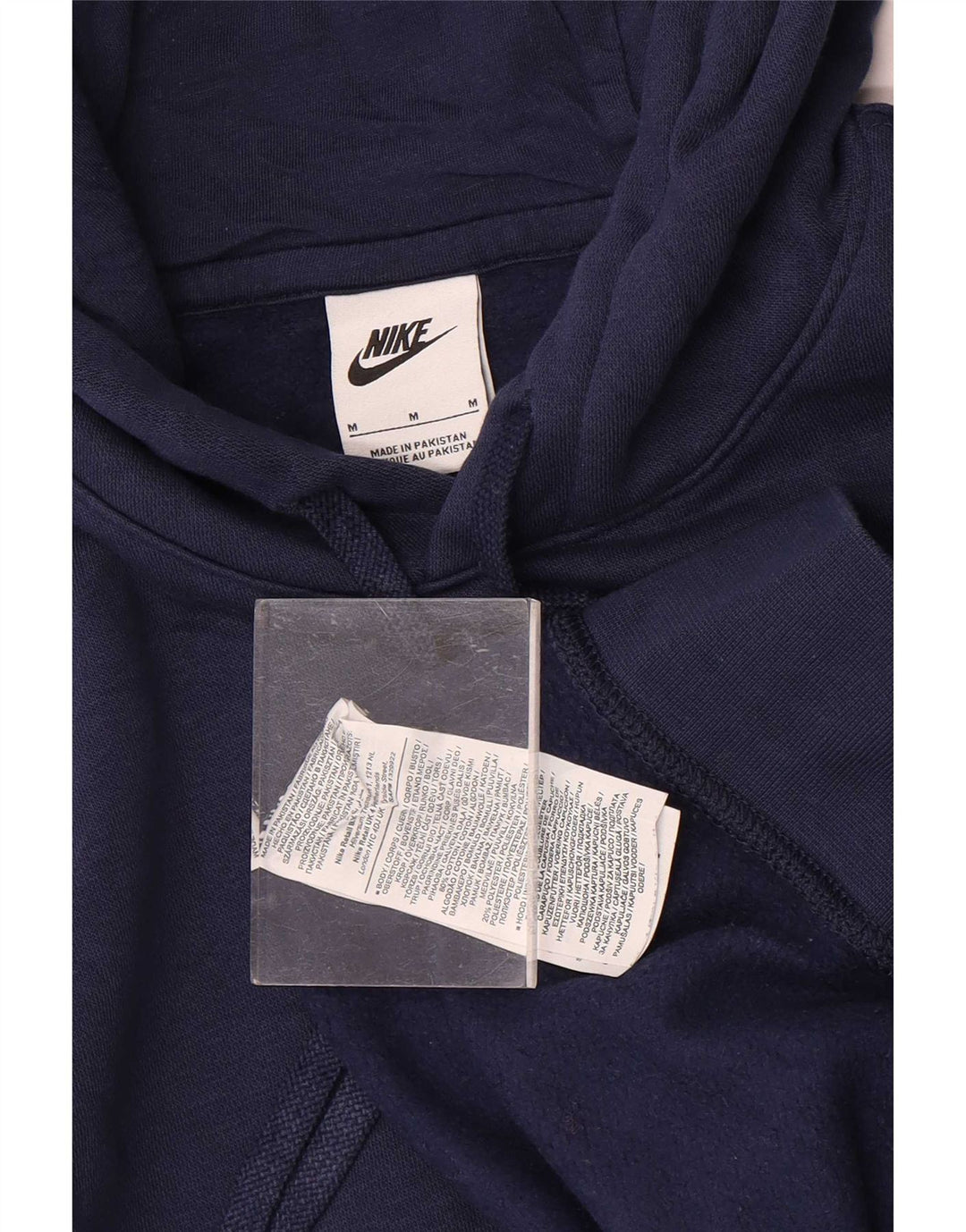 Pulover Nike pentru bărbați, bumbac, albastru bleumarin mediu