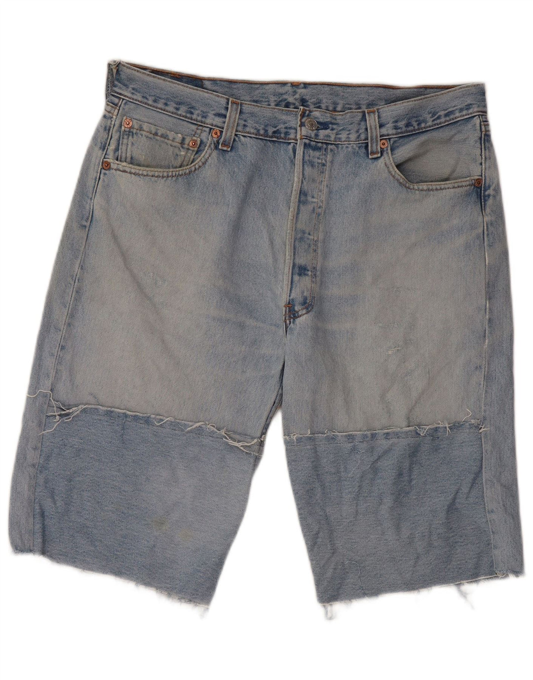Pantaloni scurți din blugi pentru bărbați LEVI'S 501 W36, mare, albastru, bumbac