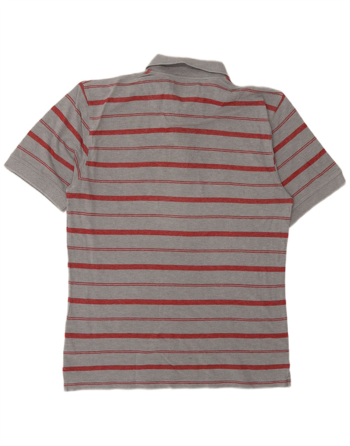 Cămașă polo TIMBERLAND pentru bărbați, bumbac cu dungi gri medii