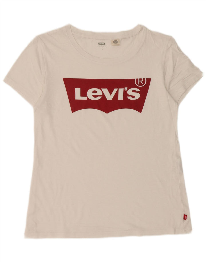 Tricou grafic LEVI'S pentru femei Top UK 10 Small White