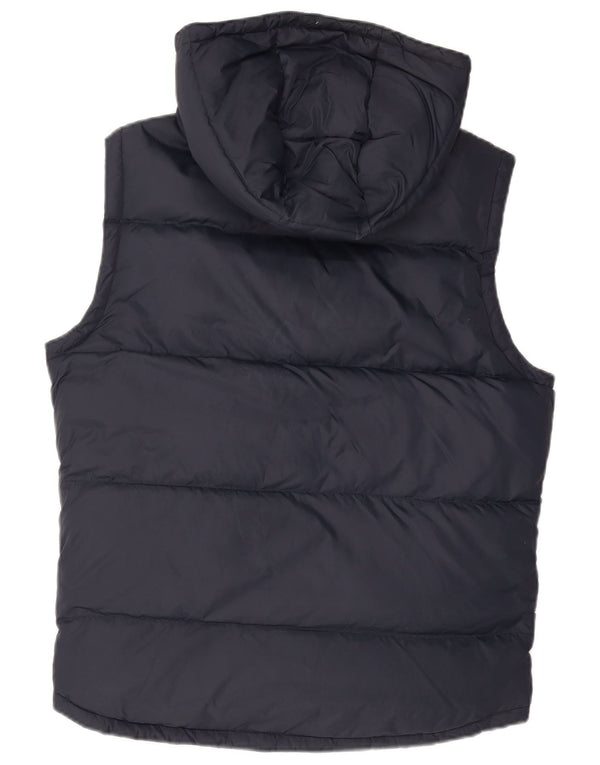 Jack Wills Gilet căptușit cu glugă pentru bărbați UK 36 Small Bleumarin