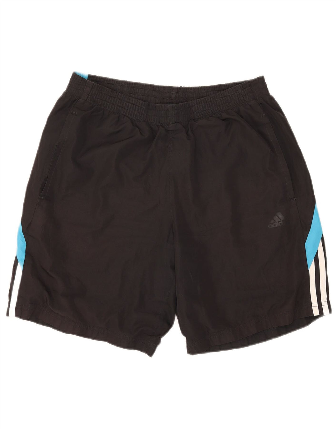 Pantaloni scurți sport pentru bărbați Adidas, medii, negru, poliester color bloc