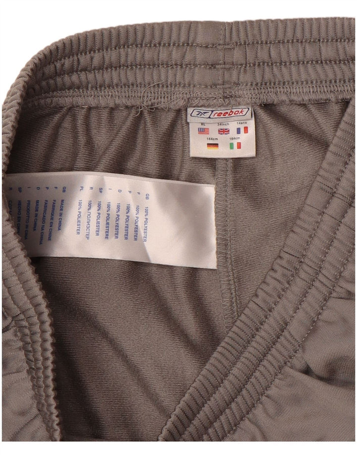 Pantaloni de trening Reebok Graphic pentru baieti 13-14 ani poliester gri