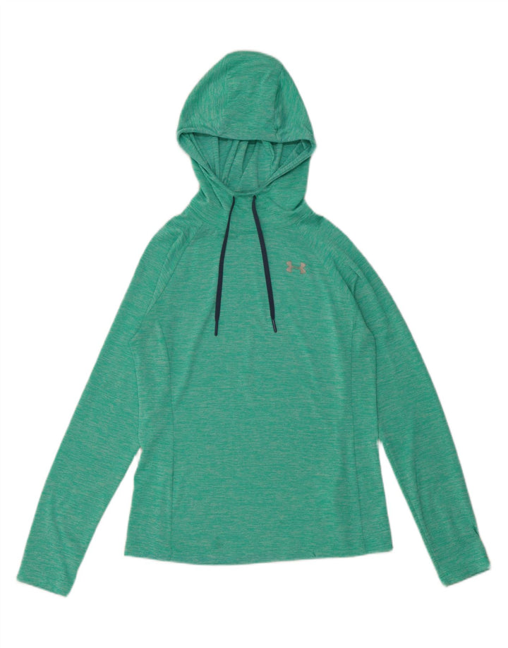 Under Armour pentru femei Heat Gear Top cu mânecă lungă UK 6 XS Poliester verde