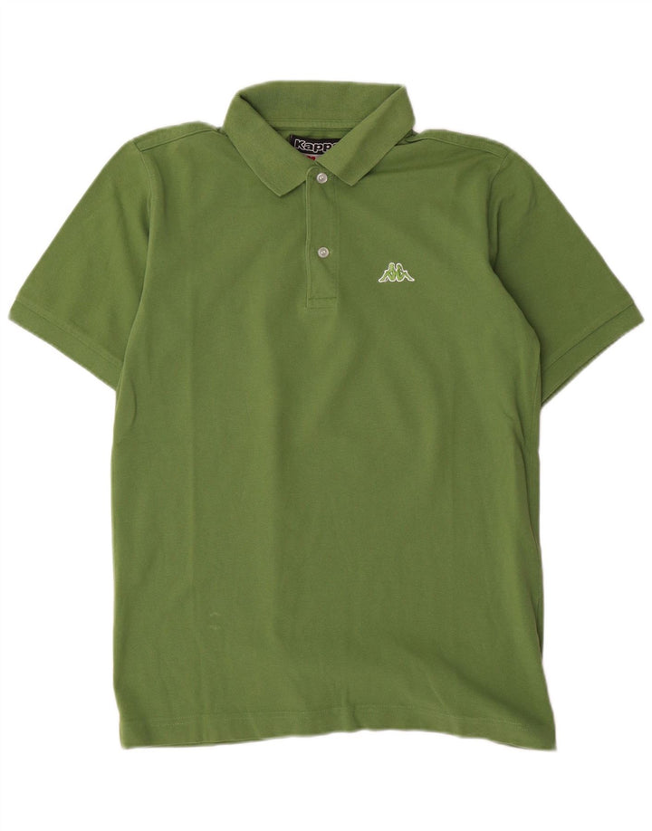 Cămașă polo pentru bărbați Kappa Bumbac verde mic