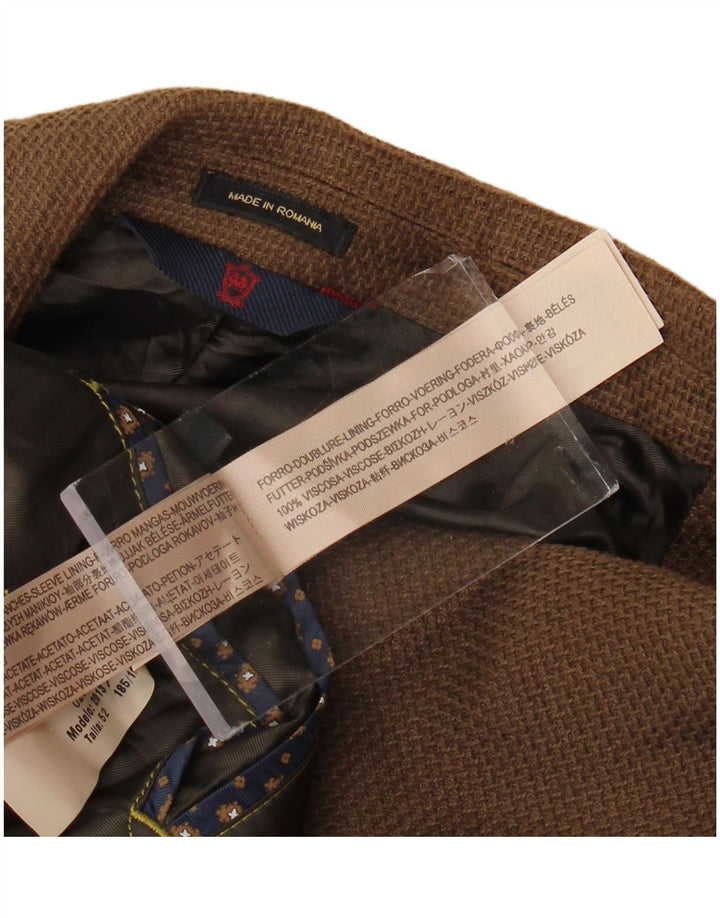 MASSIMO DUTTI Jachetă pentru bărbați cu 2 nasturi, UK 38, viscoză maro medie