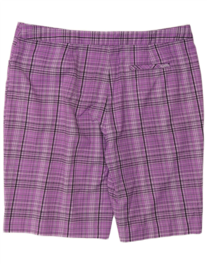 Bermude pentru femei Izod US 16 2XL W34 Poliester cu check-in violet