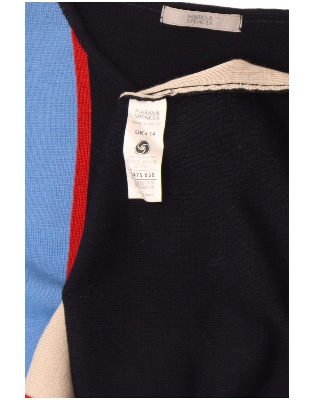 Pulover pentru femei Marks & Spencer cu gât cu barca UK 14 Medium Negru