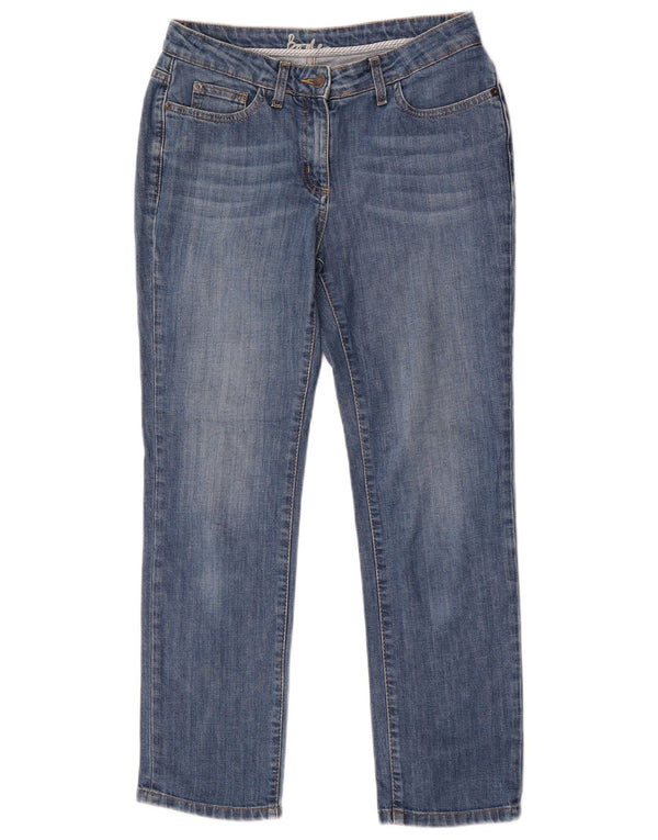 Blugi drepti pentru femei Boden UK 10 Small W28 L27 Blue Bumbac