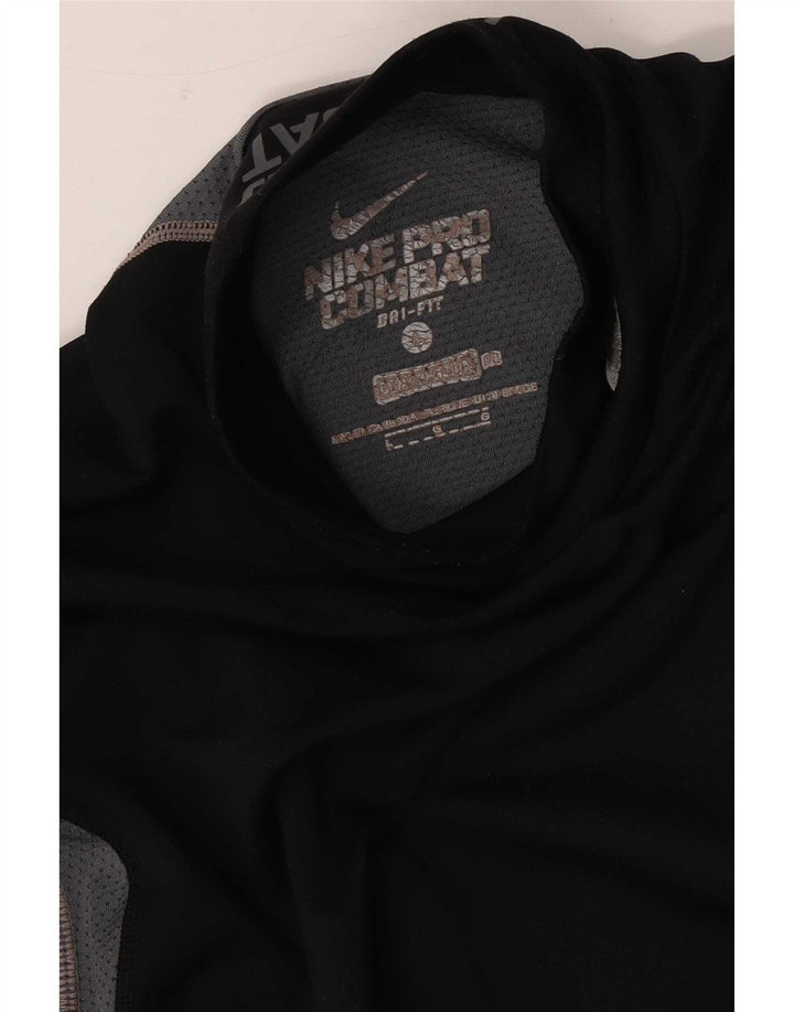 Top de compresie Nike pentru bărbați cu mânecă lungă, mare, negru