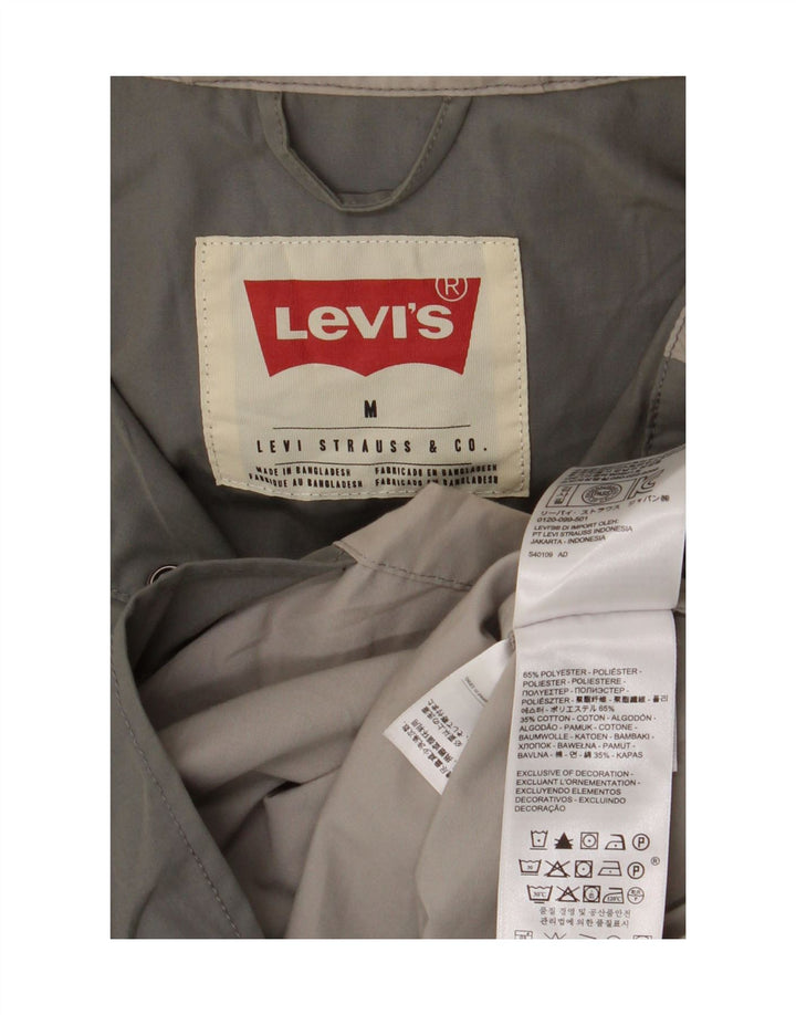 Jachetă de ploaie cu glugă Levi's pentru bărbați UK 38 Medium Green Colorblock Poliester