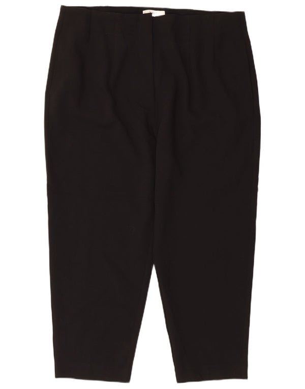 Pantaloni tăiați conici pentru femei Marks & Spencer UK 18 XL W36 L24 Negru