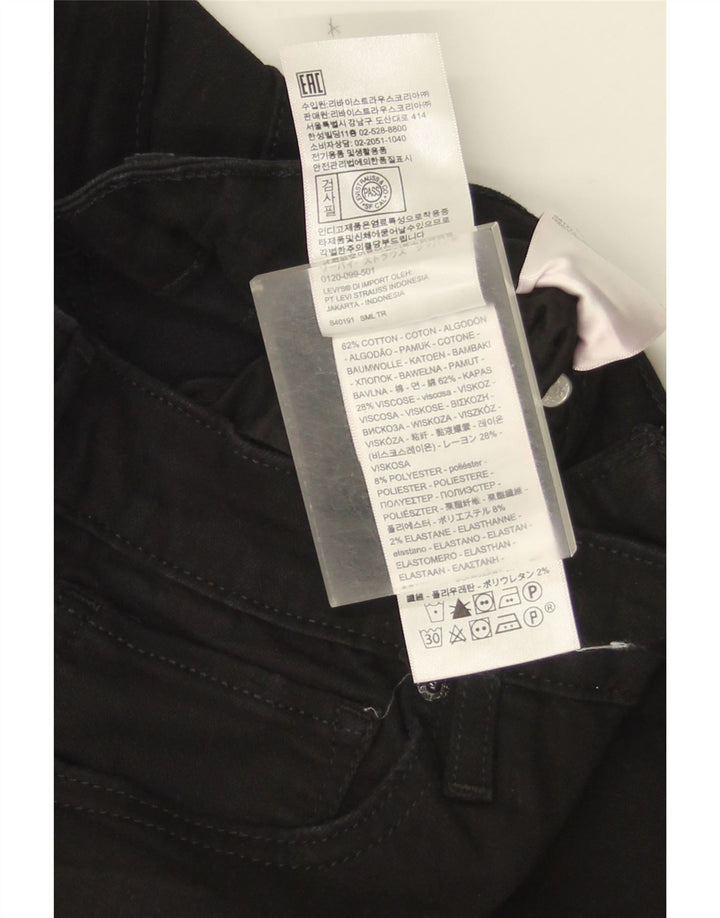 Blugi Levi's 710 Slim pentru femei W30 L34 bumbac negru