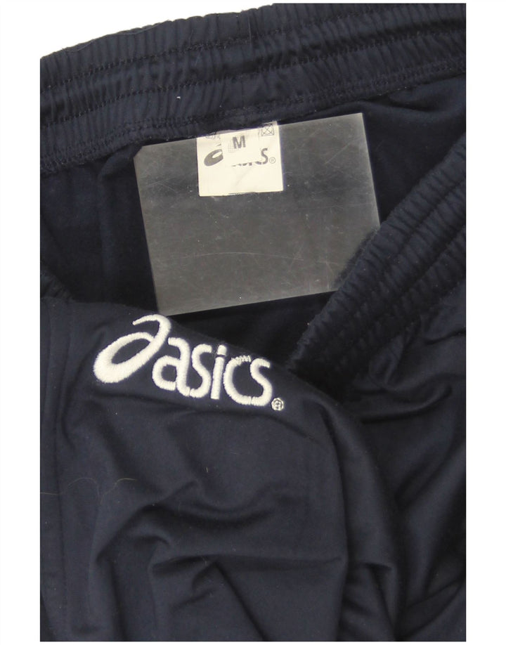 Pantaloni de trening grafic Asics pentru bărbați, poliester mediu albastru bleumarin