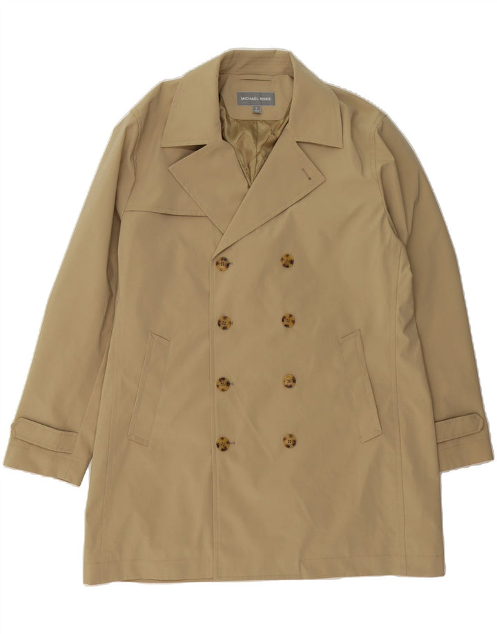MICHAEL KORS Mens Trench Coat UK 40 Large Beige Polyester Vintage Michael Kors and Second-Hand Michael Kors from Messina Hembry 