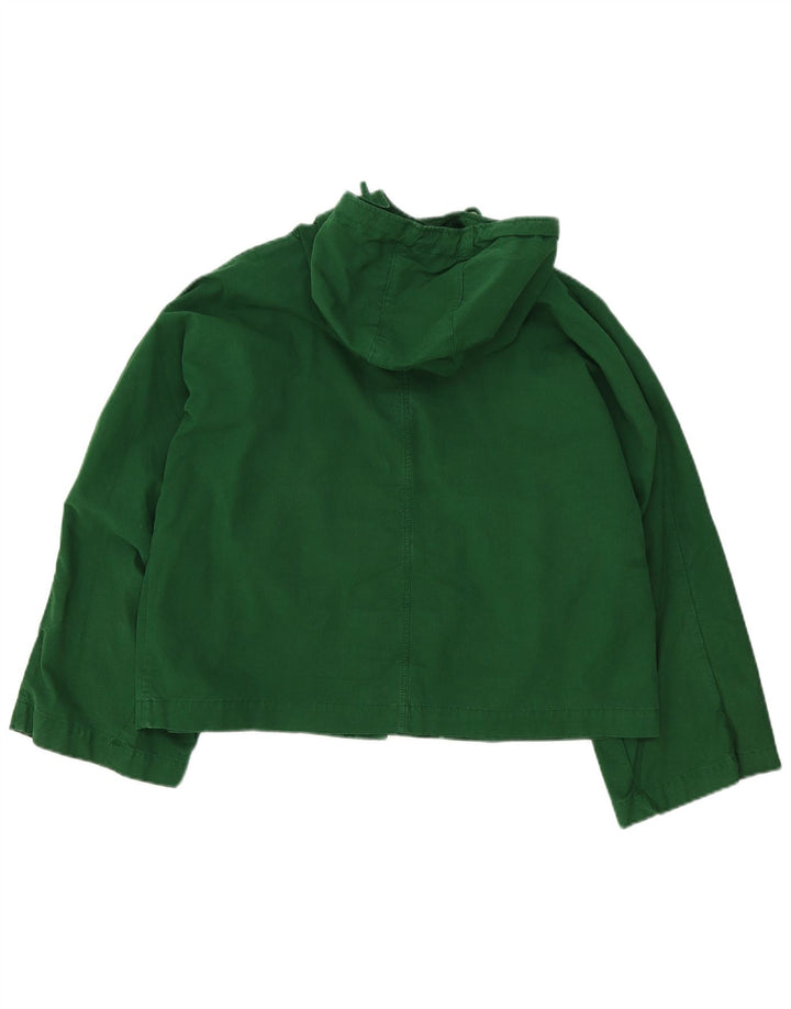 Jachetă bomber supradimensionată pentru femei cu glugă, UK 10, verde, mică