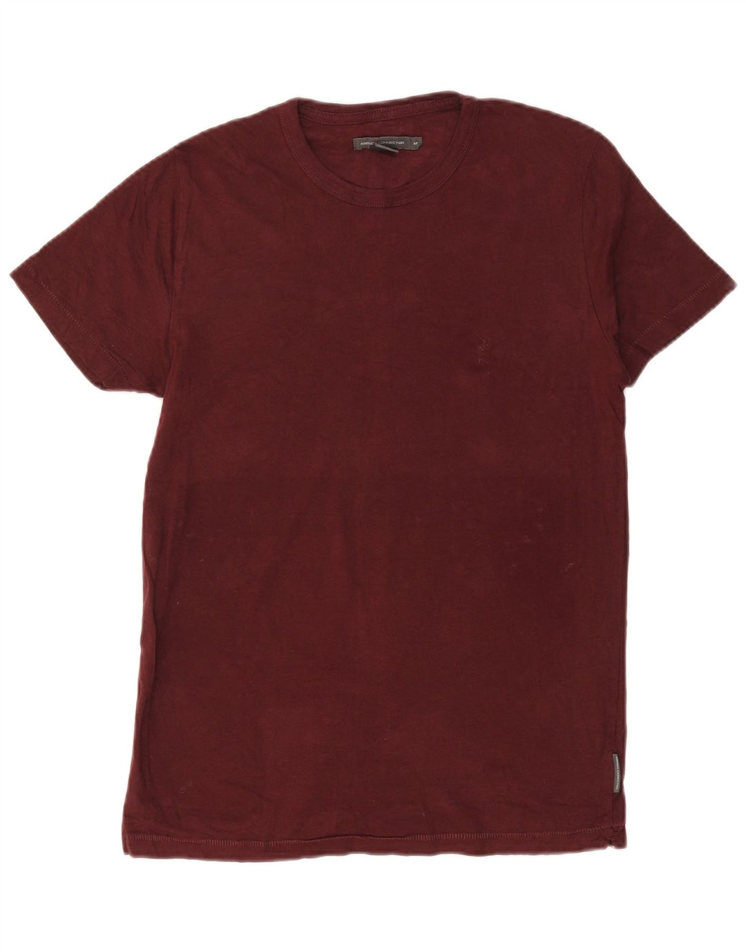 Tricou pentru bărbați French Connection Top Medium Burgundy Bumbac
