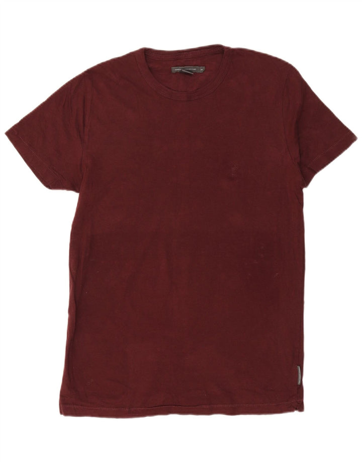 Tricou pentru bărbați French Connection Top Medium Burgundy Bumbac