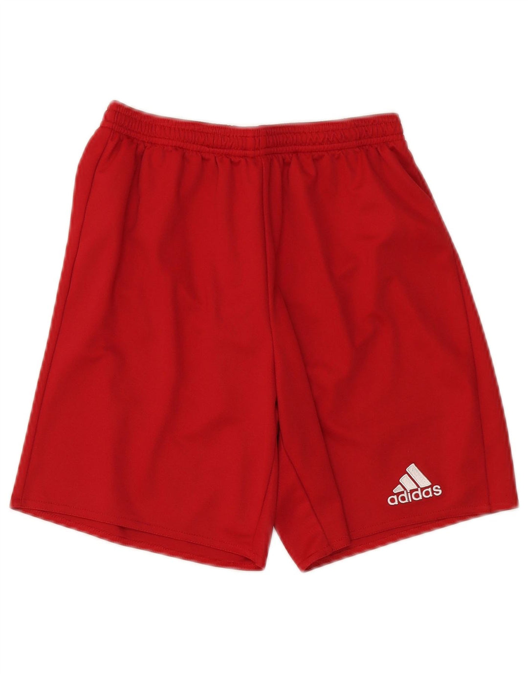 Pantaloni scurți sport adidas Climalite pentru băieți 13-14 ani poliester roșu