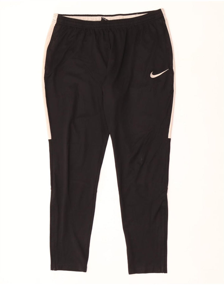 Pantaloni de trening Nike Dri Fit pentru bărbați, negru mediu, poliester bloc de culoare