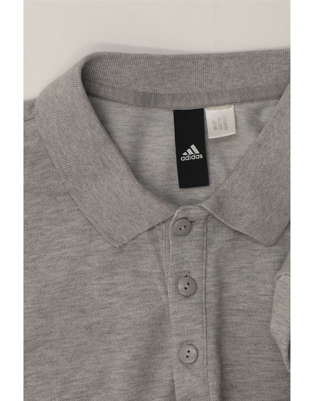 Tricou polo Adidas pentru bărbați, gri mediu pete