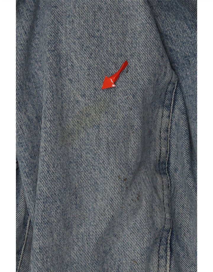 Jachetă de blugi Sherpa pentru bărbați Sisley UK 40, mare, albastru, bumbac