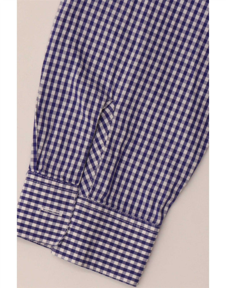 Stefanel Cămașă pentru femei UK 16 Large Blue Gingham