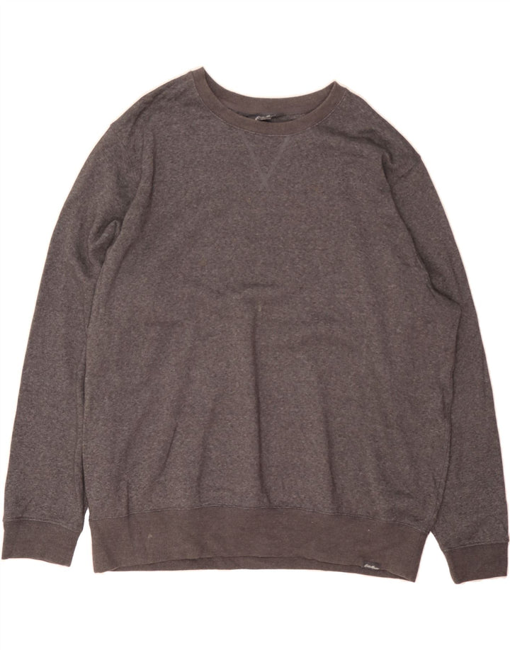 EDDIE BAUER Mens Sweatshirt Jumper 2XL Grey Cotton Vintage Eddie Bauer and Second-Hand Eddie Bauer from Messina Hembry 