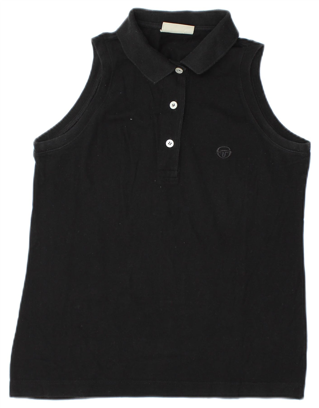 Tricou polo fără mâneci pentru femei Sergio Tacchini UK 12 Medium Negru
