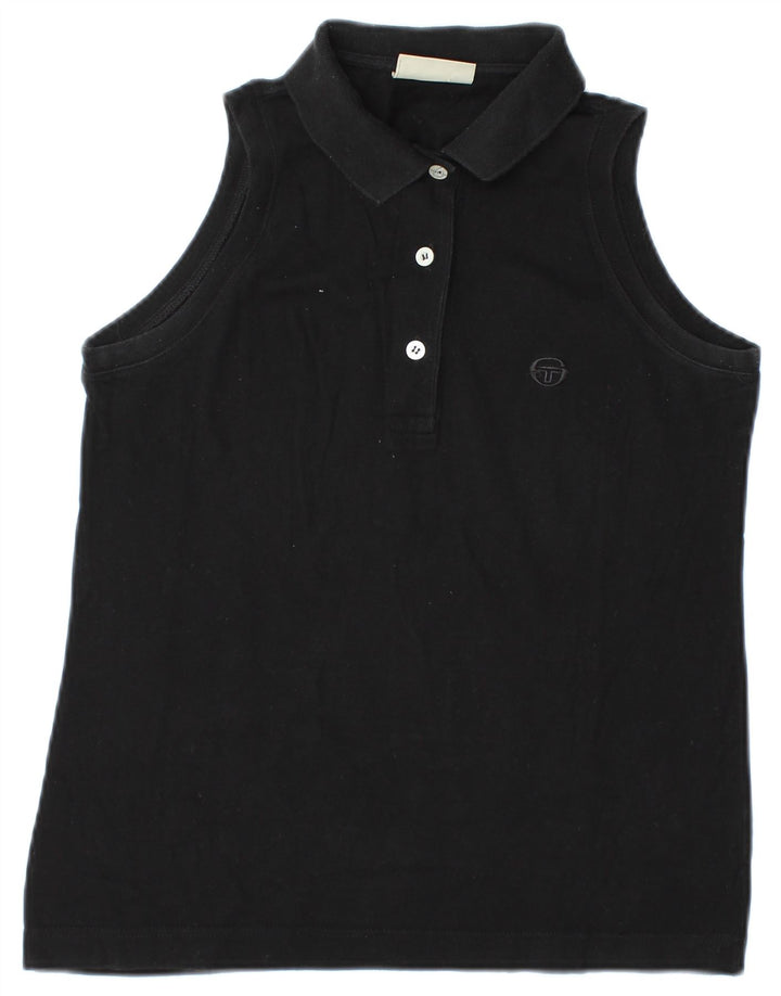 Tricou polo fără mâneci pentru femei Sergio Tacchini UK 12 Medium Negru