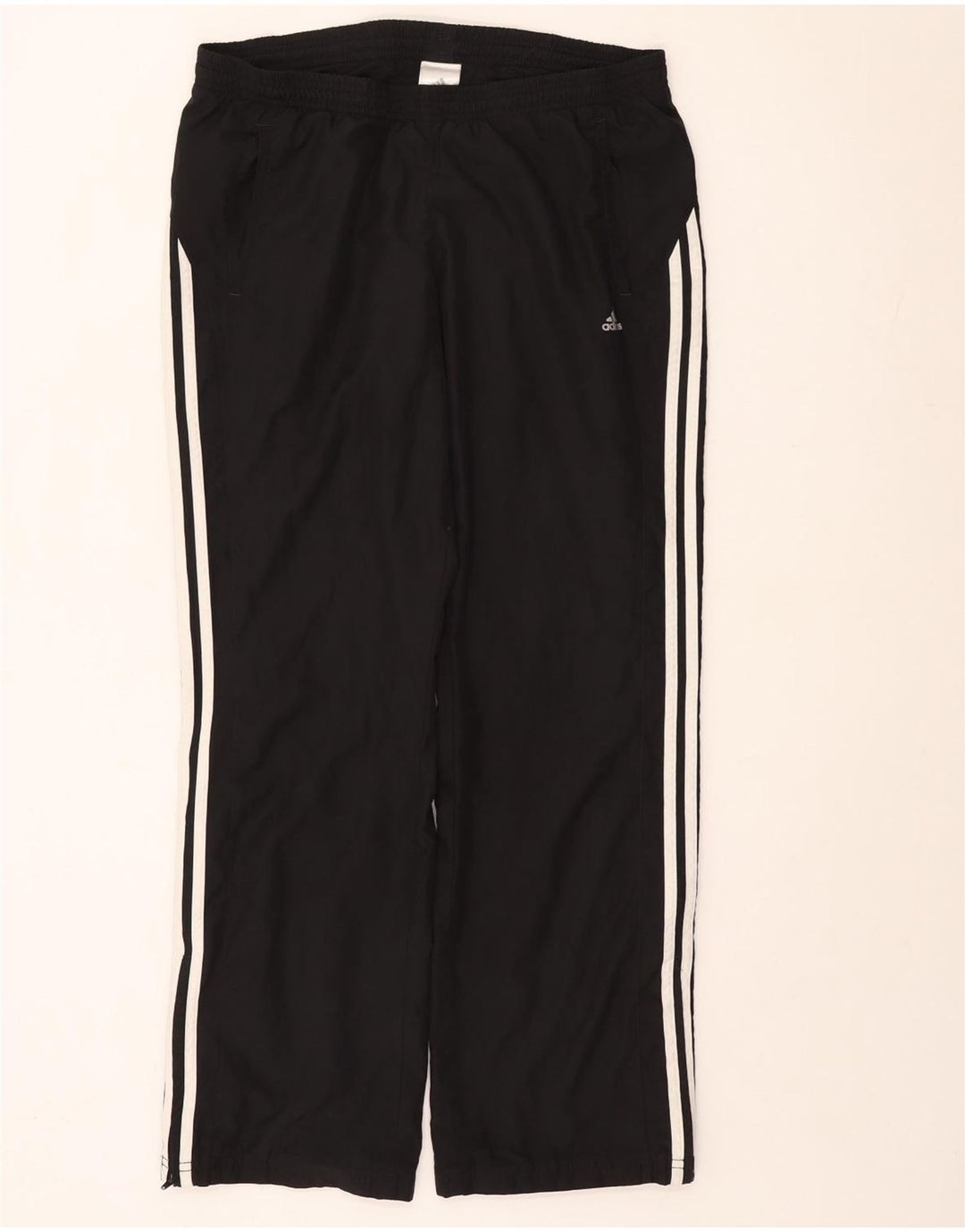 Pantaloni de trening Adidas pentru femei UK 14 Poliester negru mare