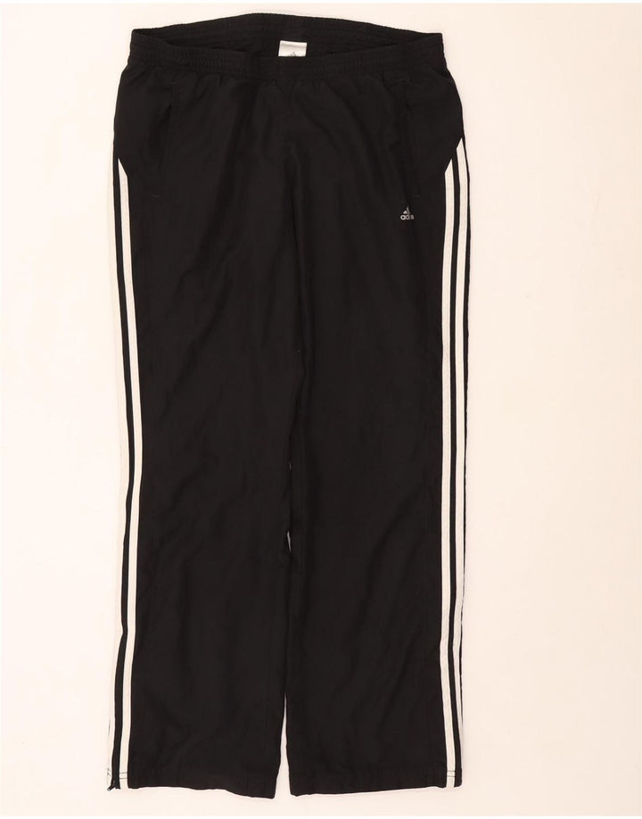 Pantaloni de trening Adidas pentru femei UK 14 Poliester negru mare