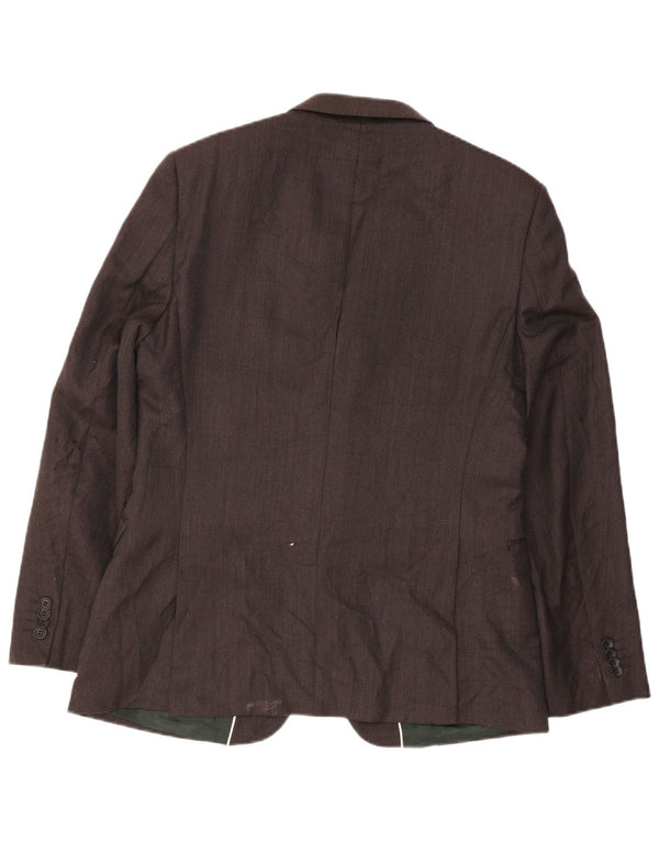 Sacou blazer pentru bărbați French Connection, cu 2 nasturi, UK 42 XL, lână gri, clasică
