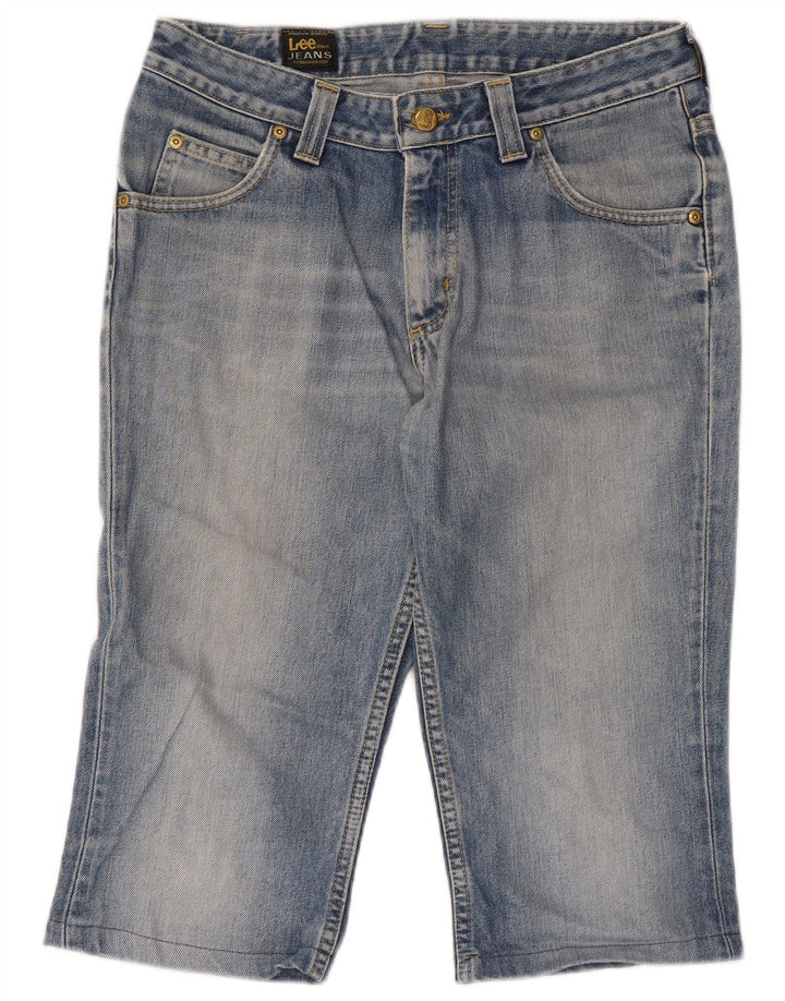 Pantaloni scurți Lee Felton Denim W30, bumbac albastru mediu