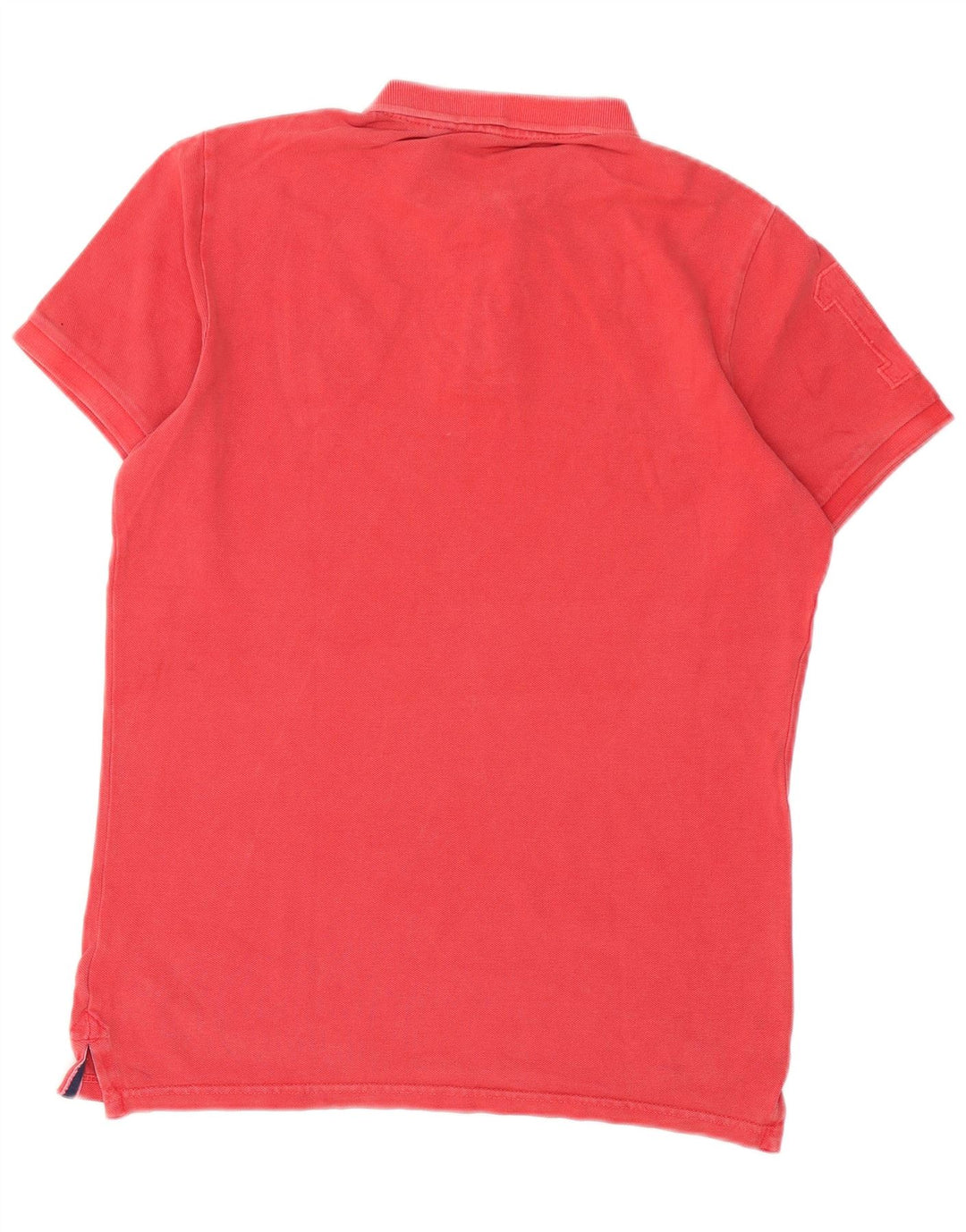 Tricou polo pentru bărbați Superdry, bumbac roșu mediu