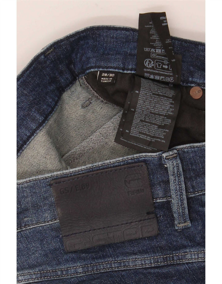 Blugi slim pentru femei G-Star Distressed W28 L30 Bumbac albastru