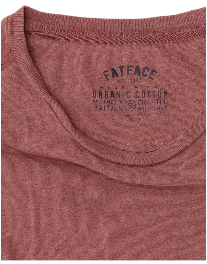 FAT FACE Tricou Bărbați Top mic Bumbac Burgundy