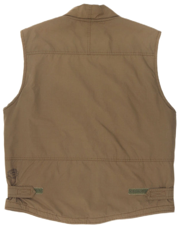 Camel Active Mens Utility Gilet UK 40 Large Kaki Poliester