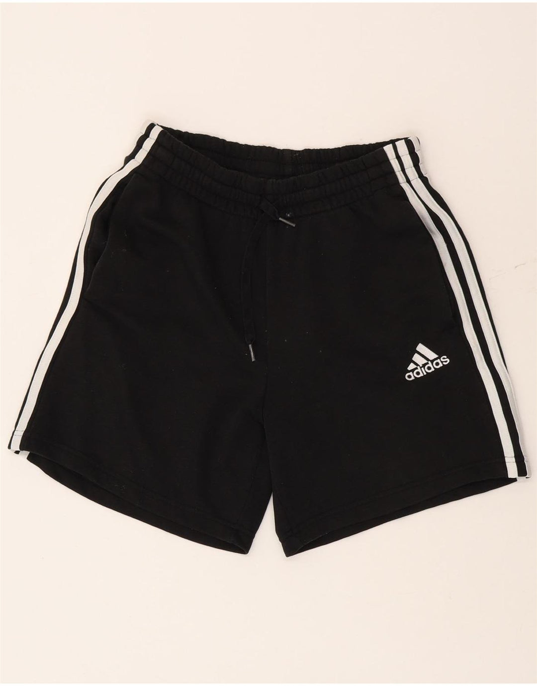 Pantaloni scurți sport pentru bărbați Adidas, bumbac negru mic