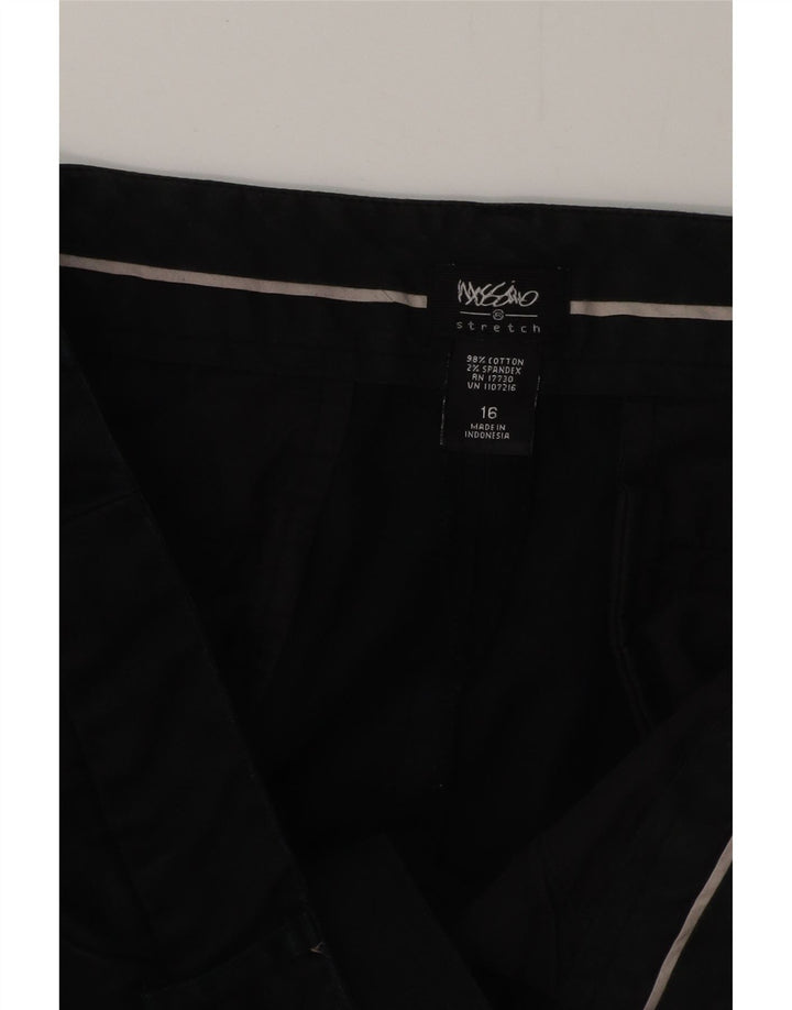 Pantaloni casual pentru femei MOSSIMO Bootcut US 16 2XL W38 L32 bumbac negru